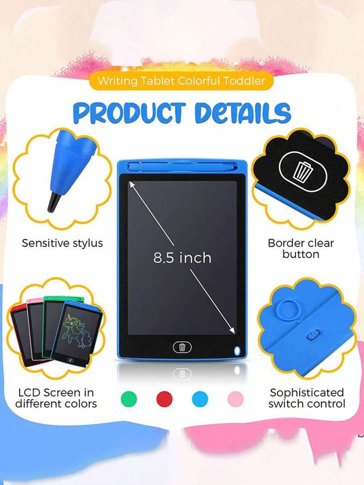 "Smart LCD Writing Pad – Paperless Notepad for Drawing & Learning (with Lock Feature)"